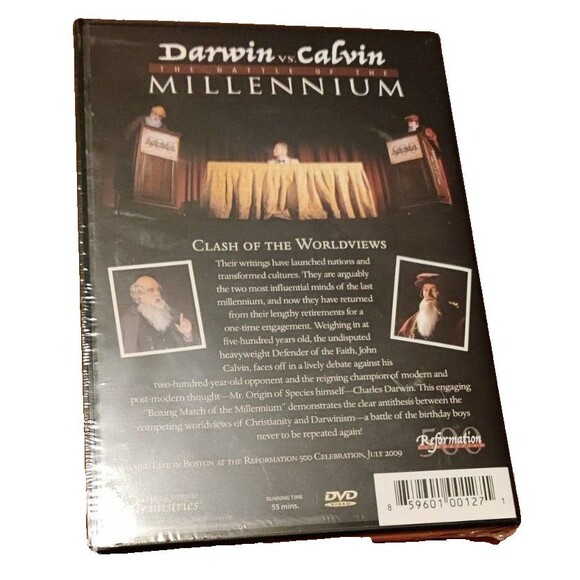 DVD Darwin Vs Calvin Battle Millennium Evolution Christianity Science-Brand New - Picture 2 of 2